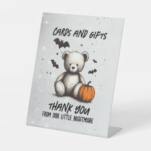 Signe De Table Citrouille Teddy Baby shower
