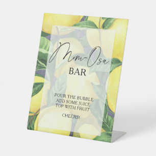Signe De Table Citrus citrons - Mon-osa bar Poster