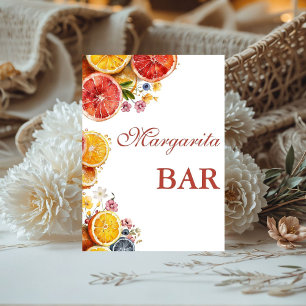 Signe De Table Citrus Main Squeeze margarita bar Fête des mariées