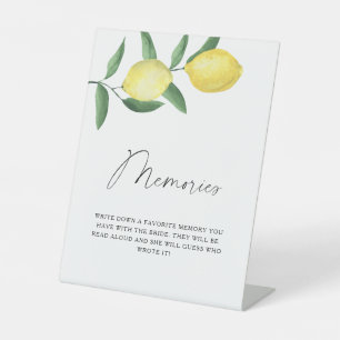 Signe De Table Citrus - souvenirs avec la mariée