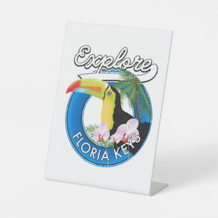 Signe De Table Clés de Floride rétro logo patch