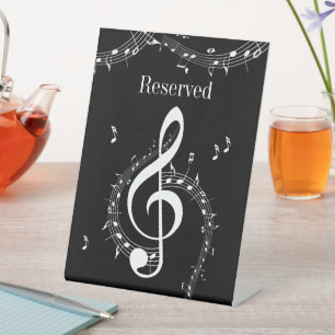 Signe De Table Climacic G Clef Music Black