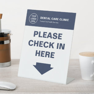Signe De Table Clinique dentaire Logo de dentiste professionnel S