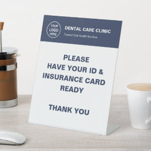 Signe De Table Clinique dentaire Logo professionnel d'assurance p