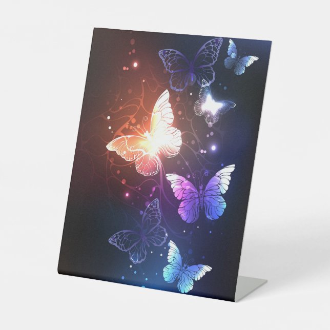 Signe De Table Clowing Night Butterflies (Recto)