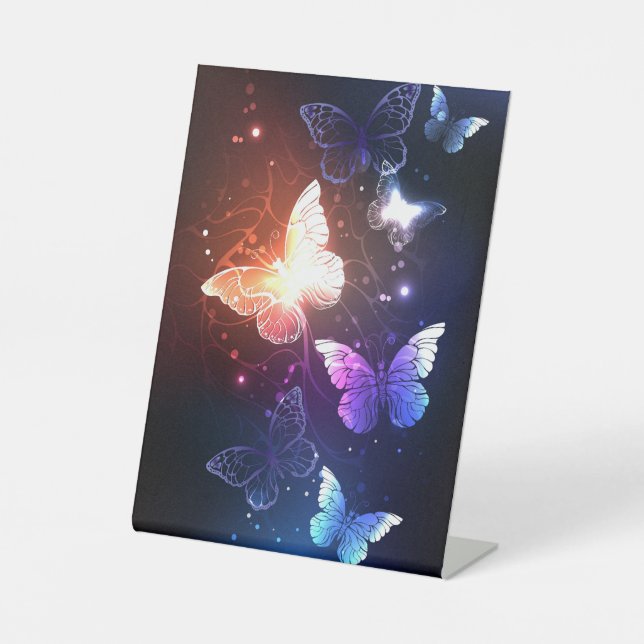 Signe De Table Clowing Night Butterflies (Recto)
