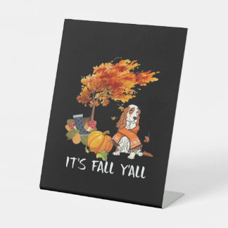 Signe De Table Cocker Costume Espagnol Automne C’est l’automne Y’