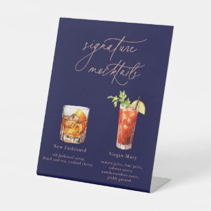 Signe De Table Cocktails sans alcool de signature contemporains