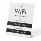 Code mot de passe WiFi Logo et coeur du réseau Int