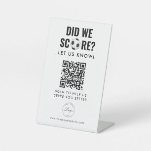 Signe De Table Code QR   Commentaires sans contact Services profe