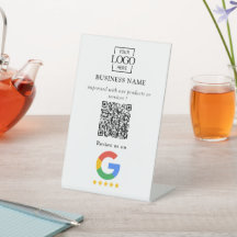Code QR de logo d'entreprise pour les avis Google 