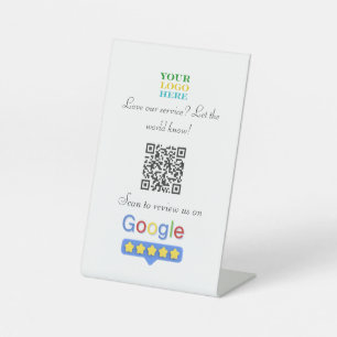 Signe De Table Code QR de révision Google   Commentaires personna