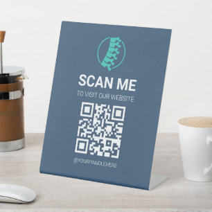 Signe De Table Code QR de visite de notre site Web