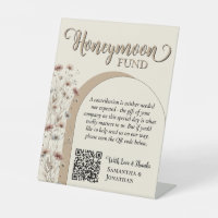 Code QR du Fonds de Lune de Miel Fleurs Sauvages B