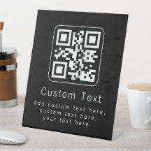 Code QR personnalisable & modèle de texte modifiab