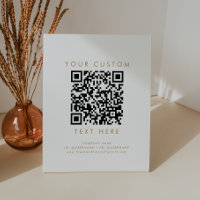 Code QR personnalisé Chic Gold ou Mariage