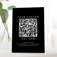 Code QR personnalisé Chic noir affaires ou Mariage