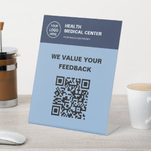 Signe De Table Code QR personnalisé de clinique médicale