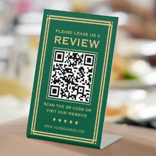 Signe De Table Code QR personnalisé Laisser un commentaire Classi