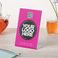 Code QR simple avec logo et texte personnalisés