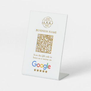 Signe De Table Code QR simple personnalisé pour les avis Google a