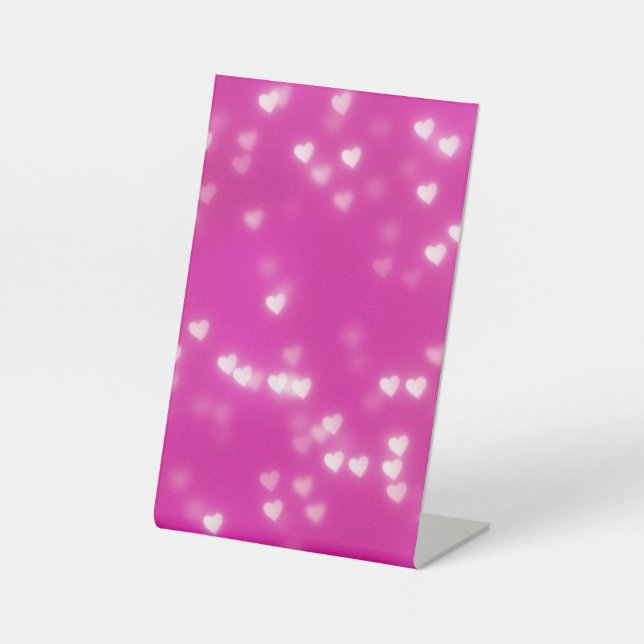 Signe De Table coeur rose mignon (Recto)