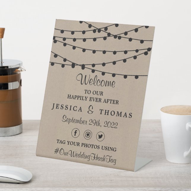 Signe De Table Collection de Mariages Rustic Kraft (In SItu)