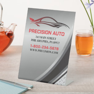 Signe De Table Collison Détail de la peinture de voiture personna