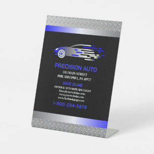 Signe De Table Collison Détail de la peinture de voiture personna