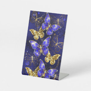 Signe De Table Composition avec papillons Sapphire