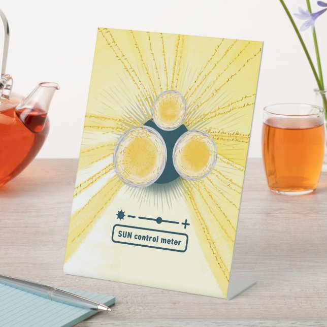Signe De Table compteur de contrôle du soleil objet_3 (In SItu)