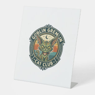 Signe De Table Conception de chat mignon de lutin gremlin - Gobel