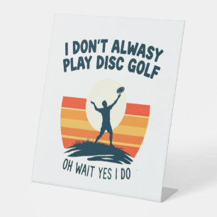 Signe De Table Conception de T-shirt Disk Golf Lover