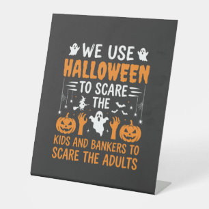Signe De Table Conception d'Halloween pour effrayer les enfants e