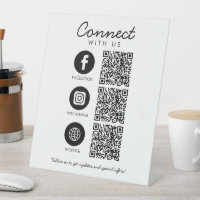 Connectez-vous aux médias sociaux américains QR Co