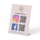 Connectez-vous avec nous Instagram Facebook QR Cod