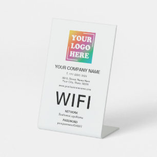 Signe De Table Connexion Wifi professionnelle personnalisée