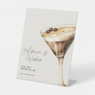 Signe De Table Conseils & Souhaits Espresso Martini Fête des mari