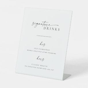 Signe De Table Consommation Mariage minimaliste moderne