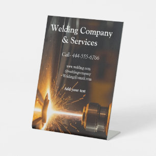 Signe De Table Construction du contrat de soudure ajouter nom con