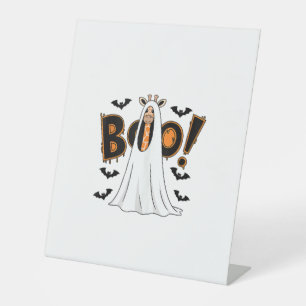 Signe De Table Costume Halloween de girafe mignon Boo Amateur de