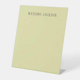Signe De Table Couleur pastel personnalisée nom minimaliste perso