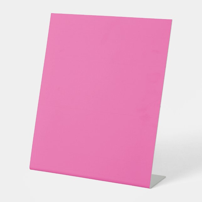 Signe De Table Couleur solide rose chaud (Recto)