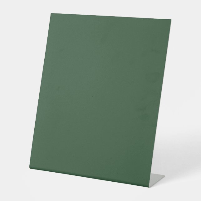 Signe De Table Couleur solide vert émeraude foncé (Recto)