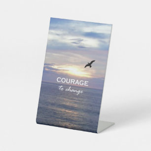 Signe De Table Courage pour changer