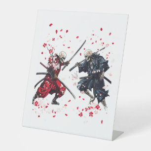 Signe De Table Crâne Samurai Duel