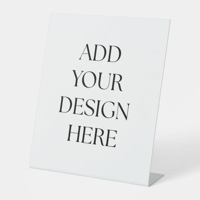 Signe De Table Create Your Own Pedestal Sign (Recto)