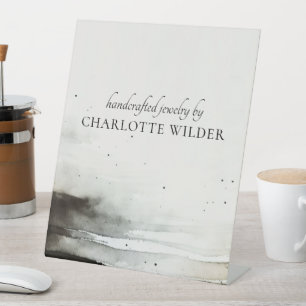 Signe De Table Créateur artistique Abstrait de bijoux en aquarell