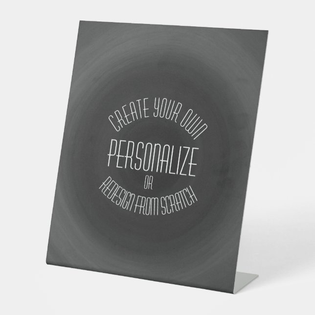 Signe De Table Créer votre propre - Conception personnalisée (Recto)