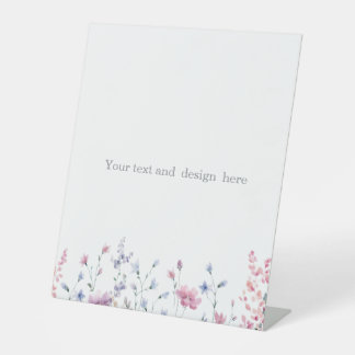Signe De Table créez votre propre blanc personnalisable